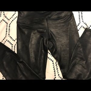 RBX activewear crops, faux leather design